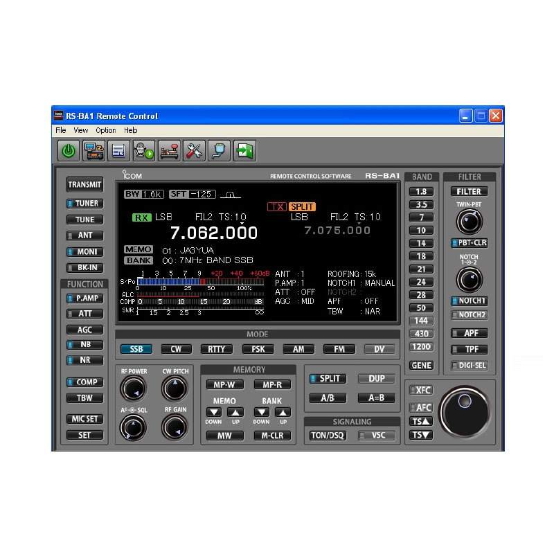 Icom RS-BA1 Remote Control Software